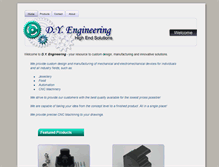 Tablet Screenshot of dyengineering.com